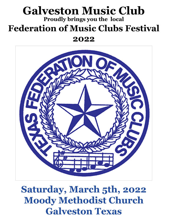 Program Book For: Galveston Music Club – 2022